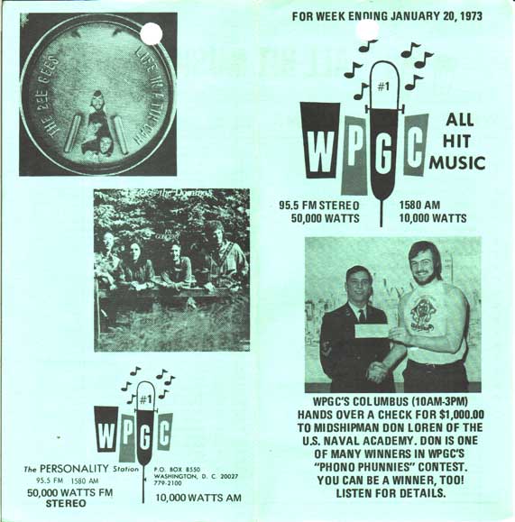 WPGC Music Survey Weekly Playlist - 01/20/73 - Outside