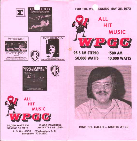WPGC Music Survey Weekly Playlist - 05/26/73 - Outside
