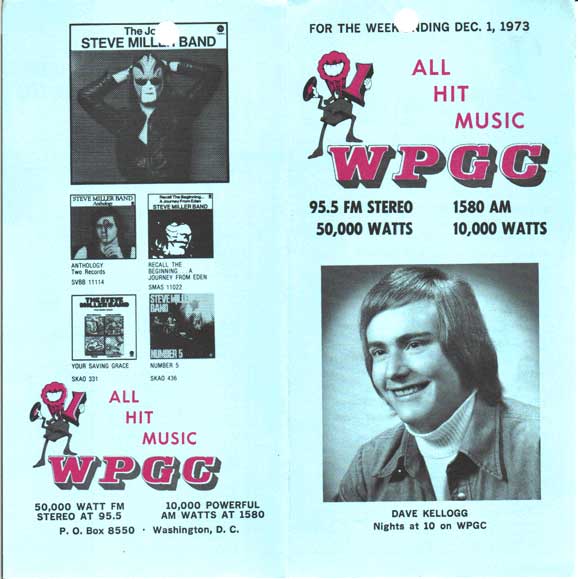 WPGC Music Survey Weekly Playlist - 12/01/73 - Outside