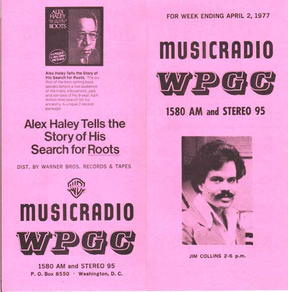 WPGC Music Survey Weekly Playlist - 04/02/77 - Outside