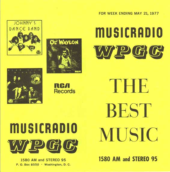 WPGC Music Survey Weekly Playlist - 05/21/77 - Outside
