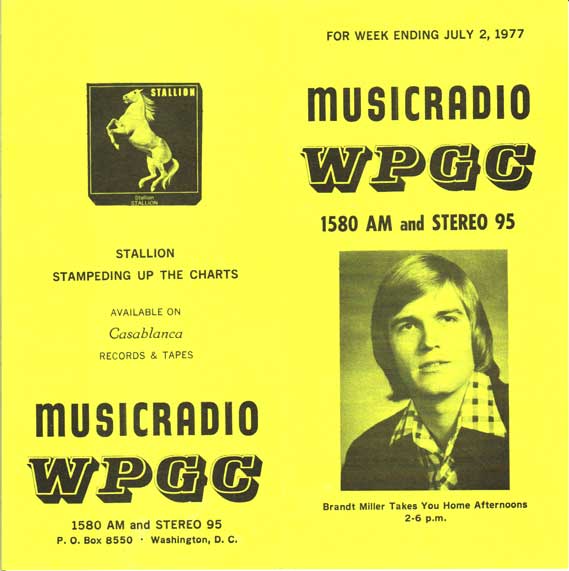 WPGC Music Survey Weekly Playlist - 07/02/77 - Outside