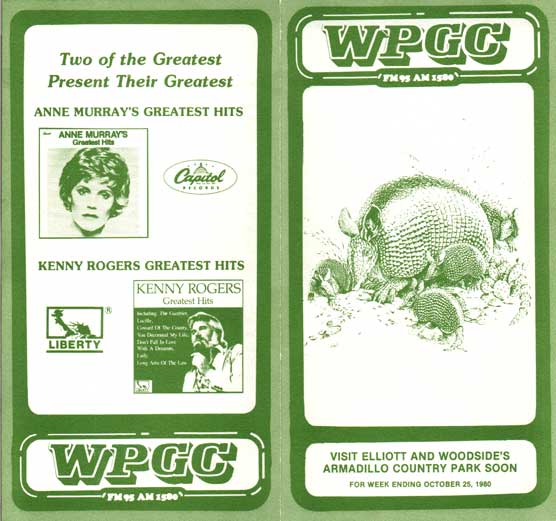 WPGC Music Survey Weekly Playlist - 10/25/80 - Outside