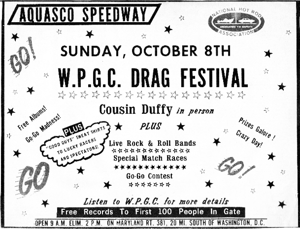 WPGC - 'Cousin' Duffy appearance at Aquasco Speedway